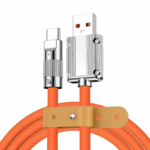 Cabo Carregador Turbo Premium Tipo-C - Laranja
