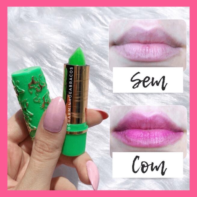 Batom Mágico da Vovó 24 Horas – Longa Duração e Adaptação ao PH da Pele – Cores Vibrantes