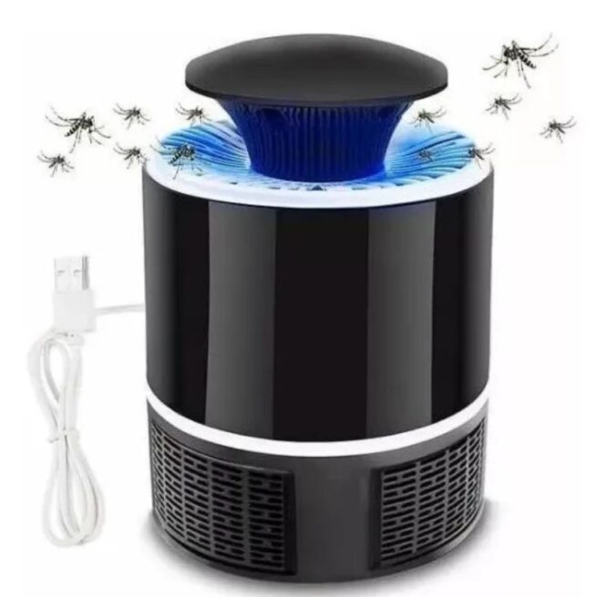 Repelente Elétrico Mata Mosquito e Pernilongo Bivolt - Preto/Branco