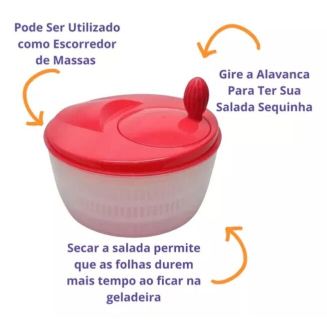 Seca Salada Centrífuga - Vermelho