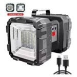 Lanterna Holofote Recarregável W844 – Potência, Zoom Telescópico e Power Bank Bivolt