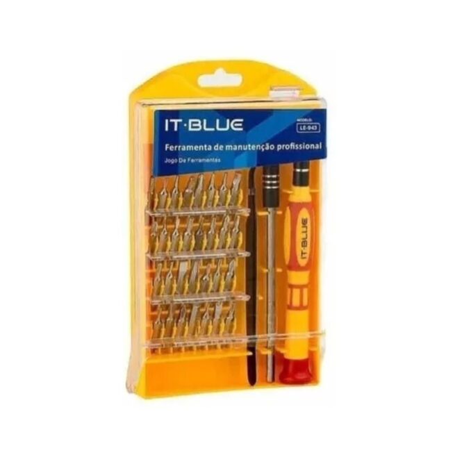 Conjunto de Chaves Ferramentas De Precisão 32 Peças Le-943-Amarela