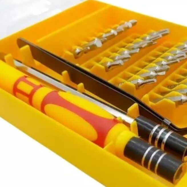 Conjunto de Chaves Ferramentas De Precisão 32 Peças Le-943-Amarela