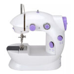 Mini Máquina de Costura Elétrica Portátil MiniSewing Machine SM-202A - Branco