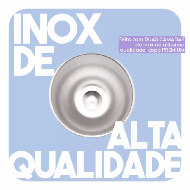 Copo Cuia Térmico Inox 360 ml com Tampa Antivazamento – Ciano – Design Moderno e Funcional