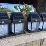 Luminária Refletor Solar LED IP65 à Prova D’Água e Poeira – Sensor de Movimento – Luz Quente