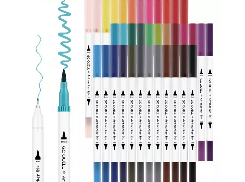 Kit Livro Colorir Bobbie Goods (Verde) + 80 Canetas - Com Maletinha