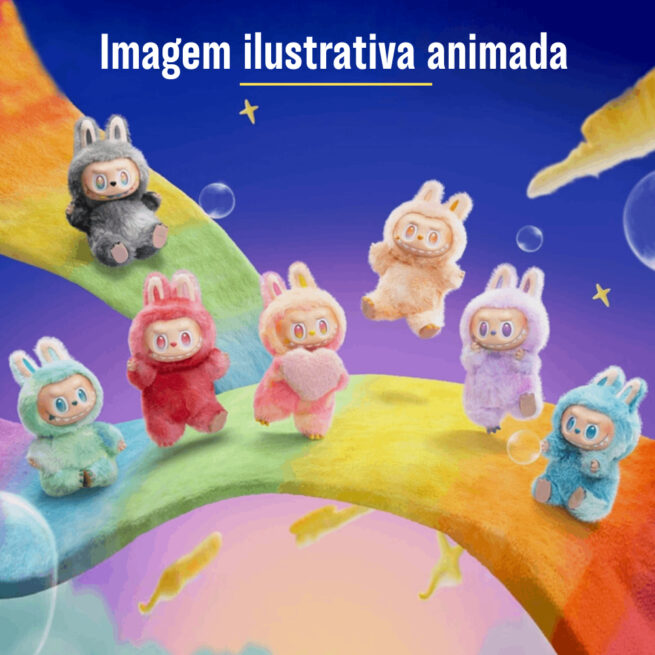 Kit Geração 3 Sem Caixa com Roupas – Labubu Monstros Mini Pelúcias Colecionáveis + Roupa – Sortidos