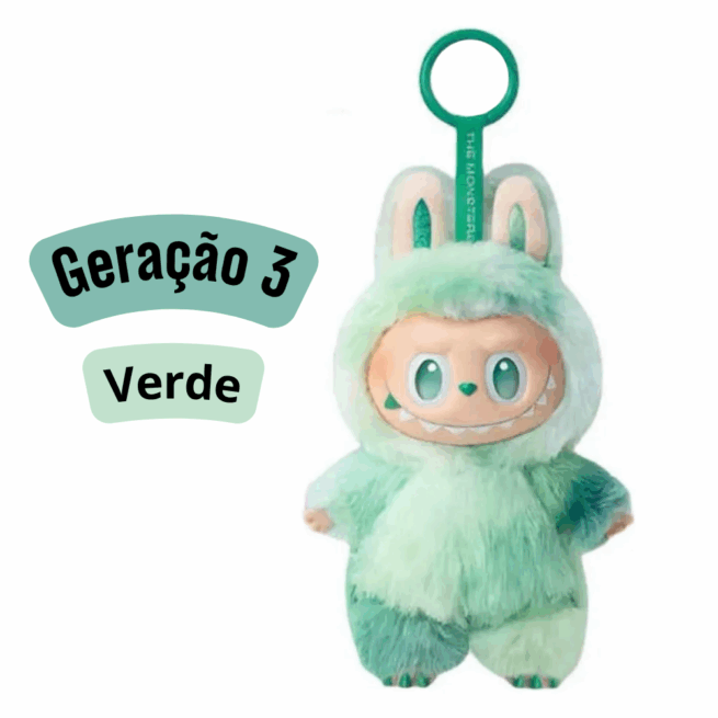 Kit Geração 3 Sem Caixa com Roupas – Labubu Monstros Mini Pelúcias Colecionáveis + Roupa – Sortidos