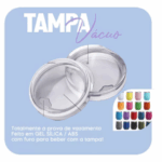 Copo Cuia Térmico Inox 360 ml Personalizado com Tampa Antivazamento – Ciano – Visual Moderno
