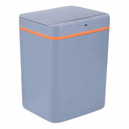 Lixeira Automática 15L Cinza com Sensor de Movimento – Praticidade e Higiene