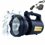 T6 LANTERNA BIVOLT - Holofote LED PRETO 30W TD-6000A Recarregável Pesca Trilha Camping- BM-6000