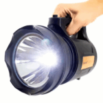 T6 LANTERNA BIVOLT - Holofote LED PRETO 30W TD-6000A Recarregável Pesca Trilha Camping- BM-6000