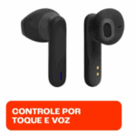 PRETO - Fone TWS 300 Wave - Áudio Sem Fio com Tecnologia Avançada
