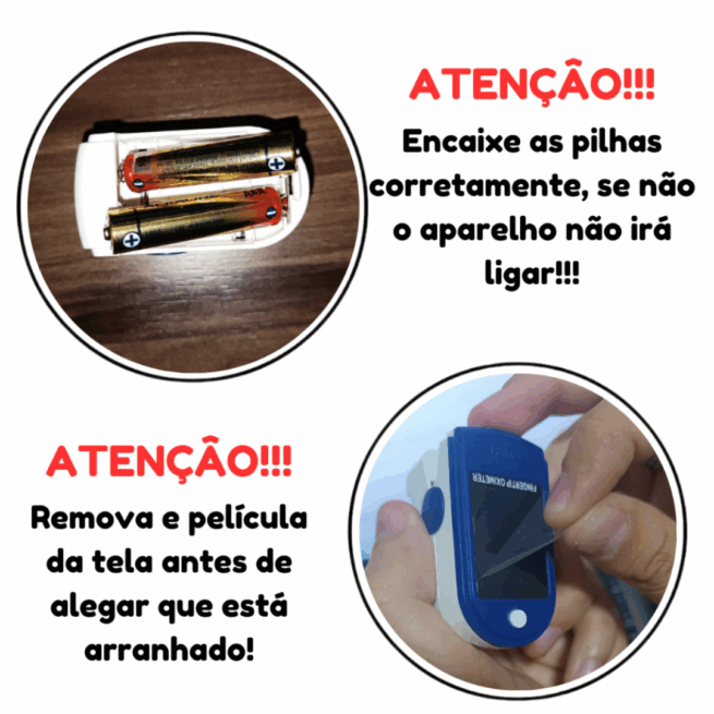Oxímetro Digital Portátil de Pulso para Dedo