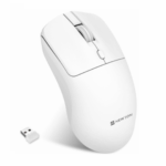 BRANCO NMS-007 - Mouse Sem Fio Compacto e Discreto para Trabalho e Jogos
