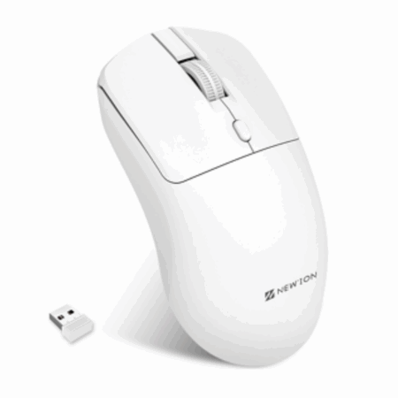 BRANCO NMS-007 - Mouse Sem Fio Compacto e Discreto para Trabalho e Jogos