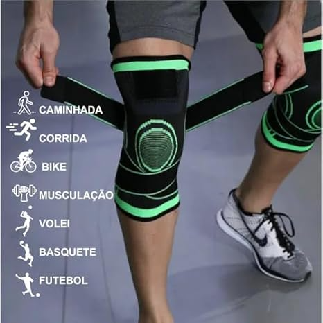 Par de joelheiras de compressão ortopédica - MWKS 6906 - suporte e proteção