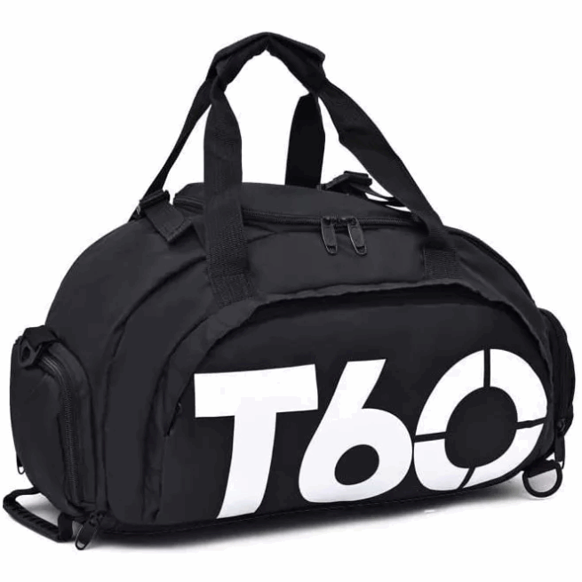 Bolsa Esportiva Multifuncional T60 Preto – Versátil e Resistente