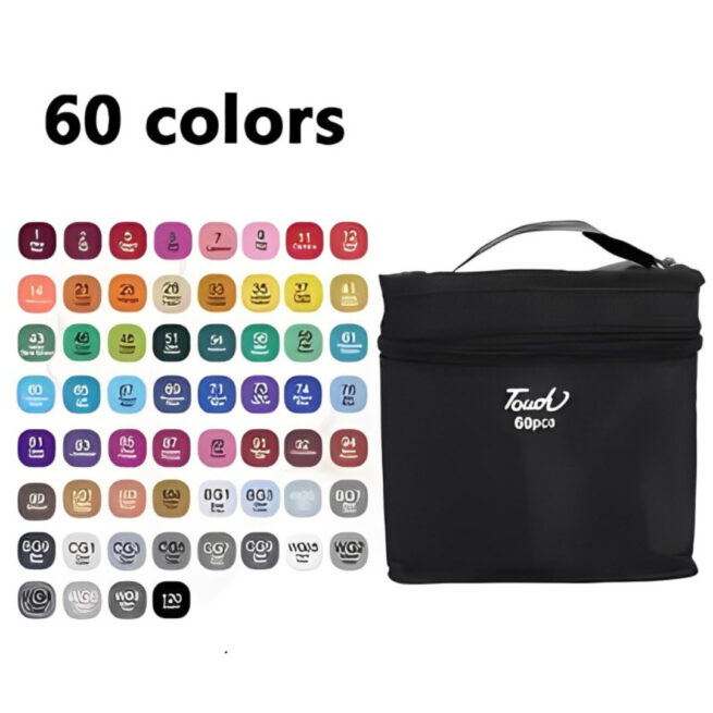 Kit Livro para Colorir Bobbie Goods Azul com 60 Canetas – Estímulo à Imaginação