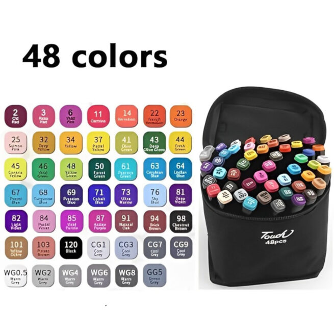 Kit Livro Colorir Bobbie Goods - Azul - 48 Canetas - Estímulo à criatividade