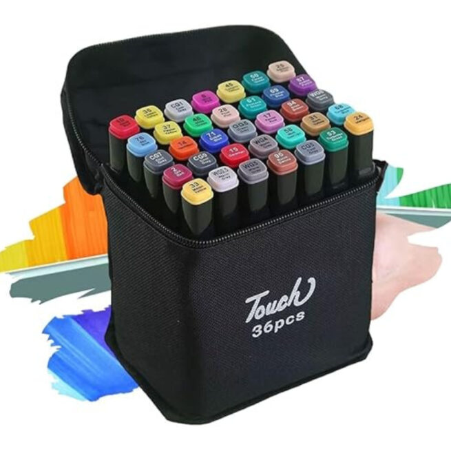 Kit Livro Colorir Bobbie Goods Azul com 36 Canetas Coloridas - Diversão e Criatividade Garantidas