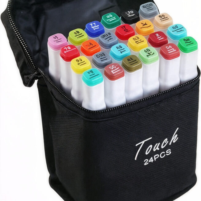 Kit Livro Colorir Bobbie Goods Azul com 24 Canetas - Inspire a Imaginação das Crianças