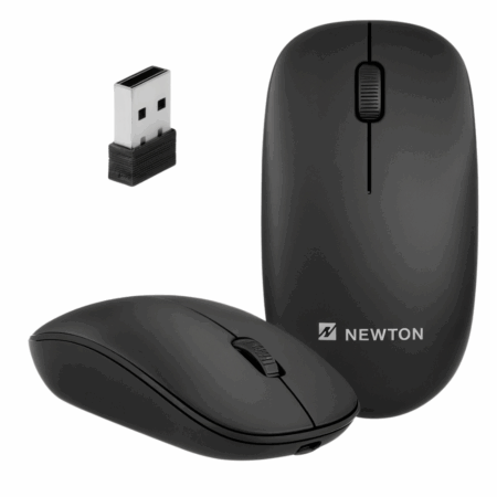 PRETO NMS-007 - Mouse Sem Fio Simples, Compacto e Preciso