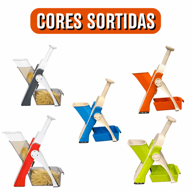 5 em 1 Cortador de Legumes Multifuncional (Cores Sortidas) - Praticidade na Cozinha