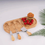 Kit Tábua de Frios com Espátulas + Abridor de Vinho Elétrico