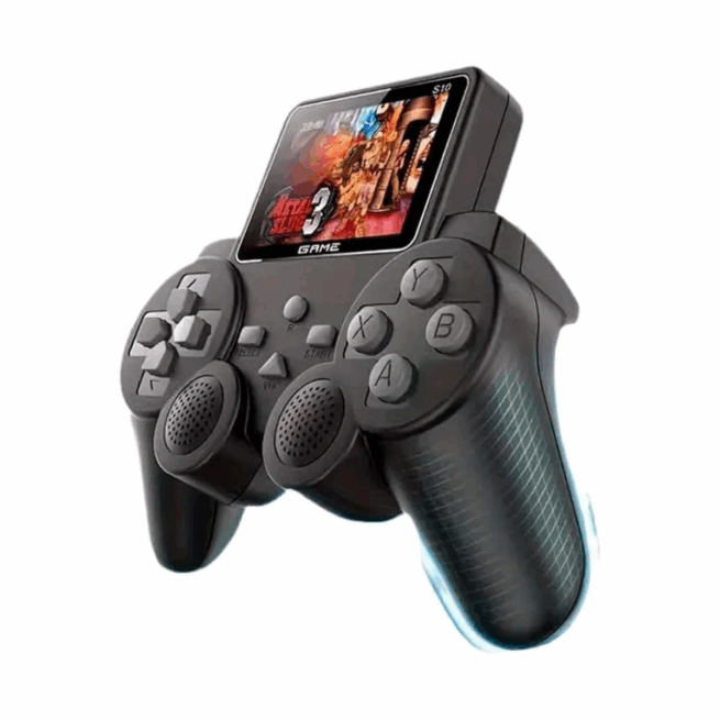 2 CONTROLES - Console Portátil Game Stick S10 – 520 Jogos Clássicos, Diversão Ininterrupta e Modo Multiplayer