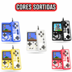 Mini Vídeo Game Portátil 400 Jogos com 2 Controles - (Cores Sortidas)