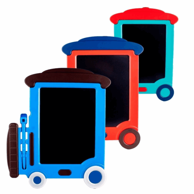 Lousa Mágica LCD Infantil Tablet 9” Trenzinho com Caneta - (Cores Sortidas)