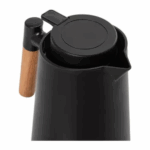 Kit Café Perfeito: Garrafa Térmica 1L Preta + Coador de Café Inox Permanente