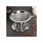 Kit Café Perfeito: Garrafa Térmica 1L Preta + Coador de Café Inox Permanente