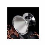 Kit Café Perfeito: Garrafa Térmica 1L Preta + Coador de Café Inox Permanente