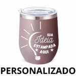 Personalizado - COPO CUIA Térmico Inox com Tampa Antivazamento (360 ml) - Rosê