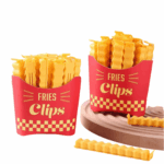 Conjunto de Prendedor de Saco modelo Batata Frita – Clipe de Vedação para Embalagens 12 unidades