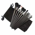 Conjunto 13 Peças Pincéis de Maquiagem com Estojo de Veludo (Cores Sortidas)