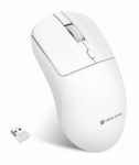 BRANCO NMS-007 - Mouse Sem Fio Compacto e Discreto para Trabalho e Jogos
