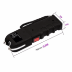 Lanterna Tática Preta Recarregável com Função de Iluminação Forte