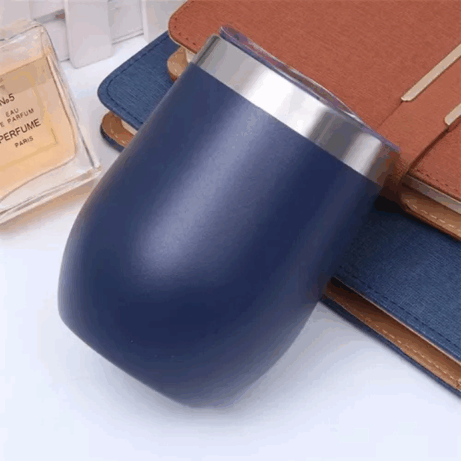 Personalizado - COPO CUIA Térmico Inox com Tampa Antivazamento (360 ml) - Azul Marinho