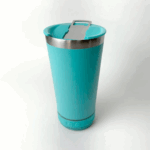 Normal Bluetooth - Copo Térmico Som Led e TAMPA com ABRIDOR (420 ml) - Verde Turquesa